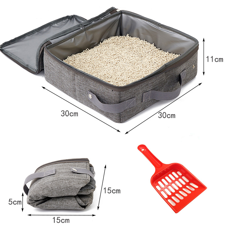 Foldable Portable Cat Litter Box - Perfect Outdoor Mobile Pet Toilet - view 6
