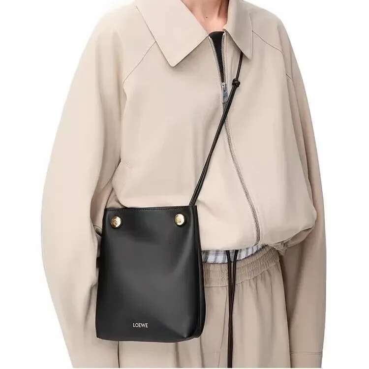Soft Leather Phone Crossbody Casual Fashion Small Square Bag Pebble Design Early Spring New Style Single Strap Handbag