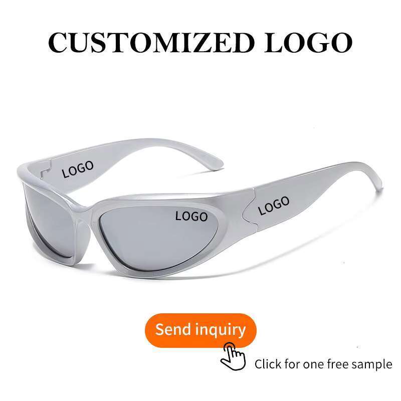 surrounding fashion 2024 oval dark y2k mens and womens outdoor sports sunglasses gafas de sol