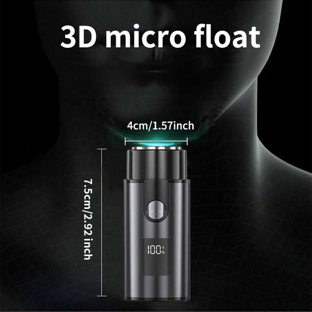 Portable digital display shaver Rechargeable home metal electric shaver razors C251128