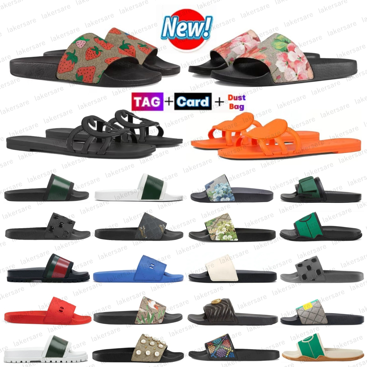 Designer sandals White platform Rubber sandal Perforated Slip-on womens slipper falt slides Black sandles mules Comfort bottom sandalias slide 36-45