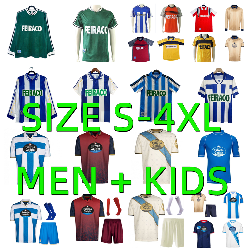1994 1997 1998 1999 2000 2025 2026 Deportivo de La CoruNa retro soccer jerseyS 94 95 96 97 98 99 00 01 03 DJALMINHA D.TRISTAN MAKAAY bebeto YEREMAY vintage football shirt