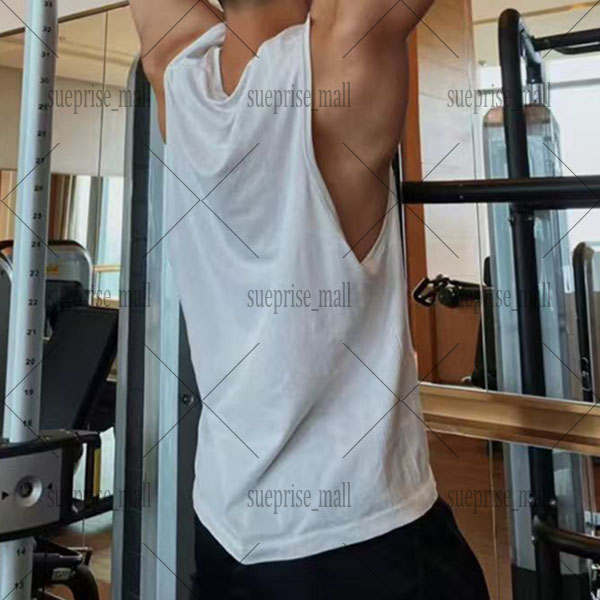 Men's Sleeveless 94847 gym Shirt Fiess Mens Workout Vest Milk Silk Muscle Tank Top Gyms Clothing yoga Free shipping