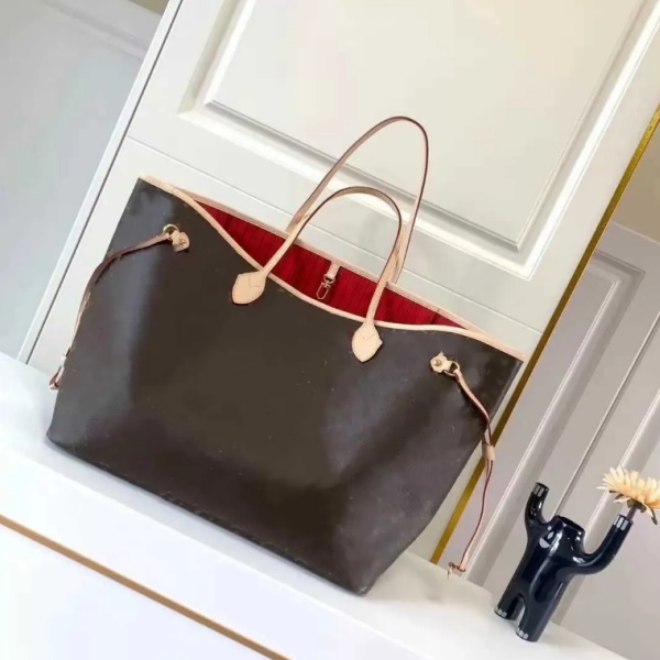 Tote bag Designer bags handbag wallet Fashion Leather messenger old flower Brown lattice MM shoulder Women Bags High Capacity Composite Shopping bag