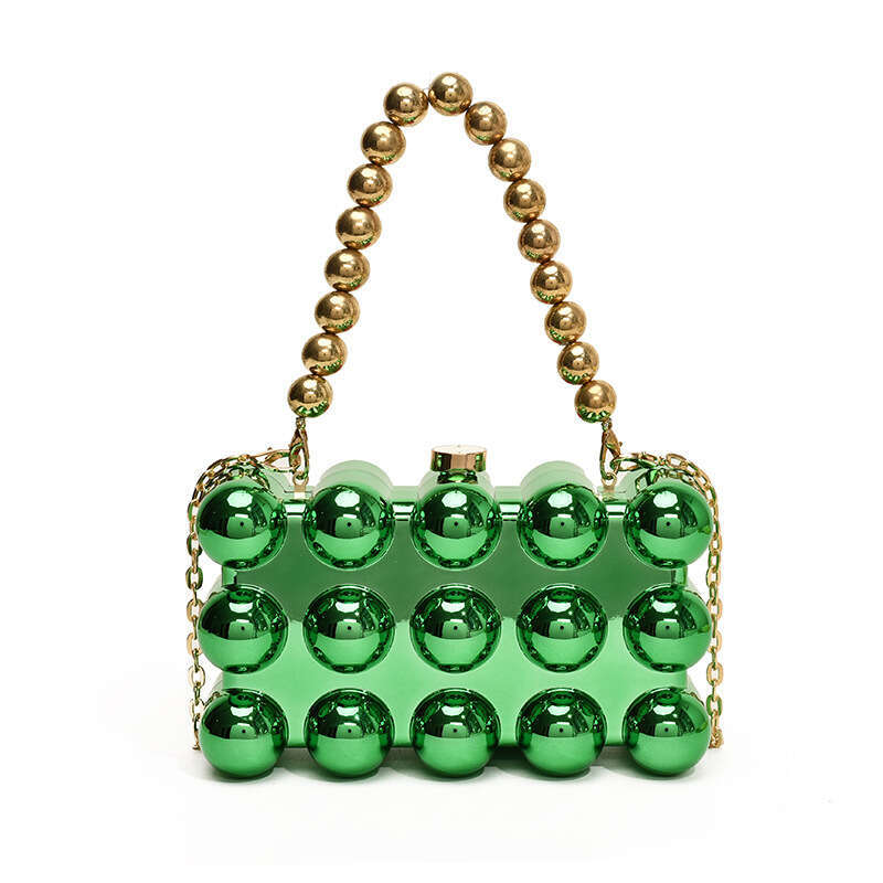 2024 New Acrylic Egg Box for Women Fashion Niche Candy Color Stylish Versatile Chain Evening Bag