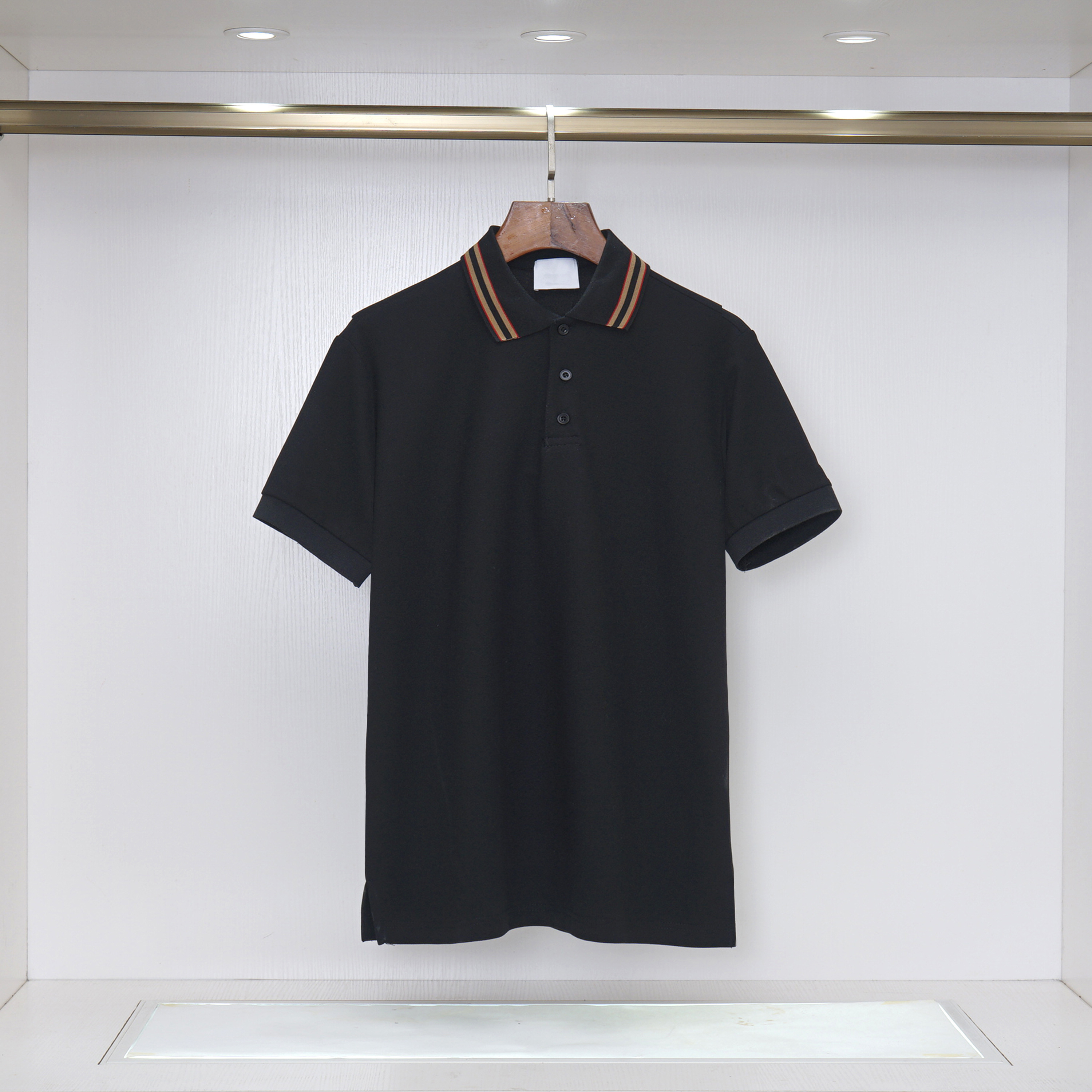 Summer Mens Polo Shirts Collar Colorful Contrast Designer Shirts Casual Business Print Polo T Shirts