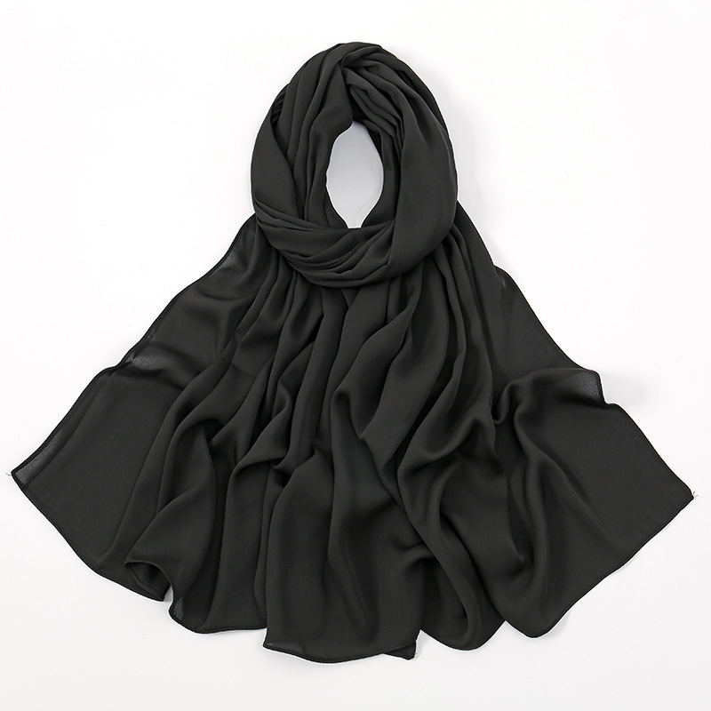 K557 Hot new style of cross-border foreign trade hot-selling solid color broken card scarf Southeast Asia popular soft breathable versatile ethnic bag