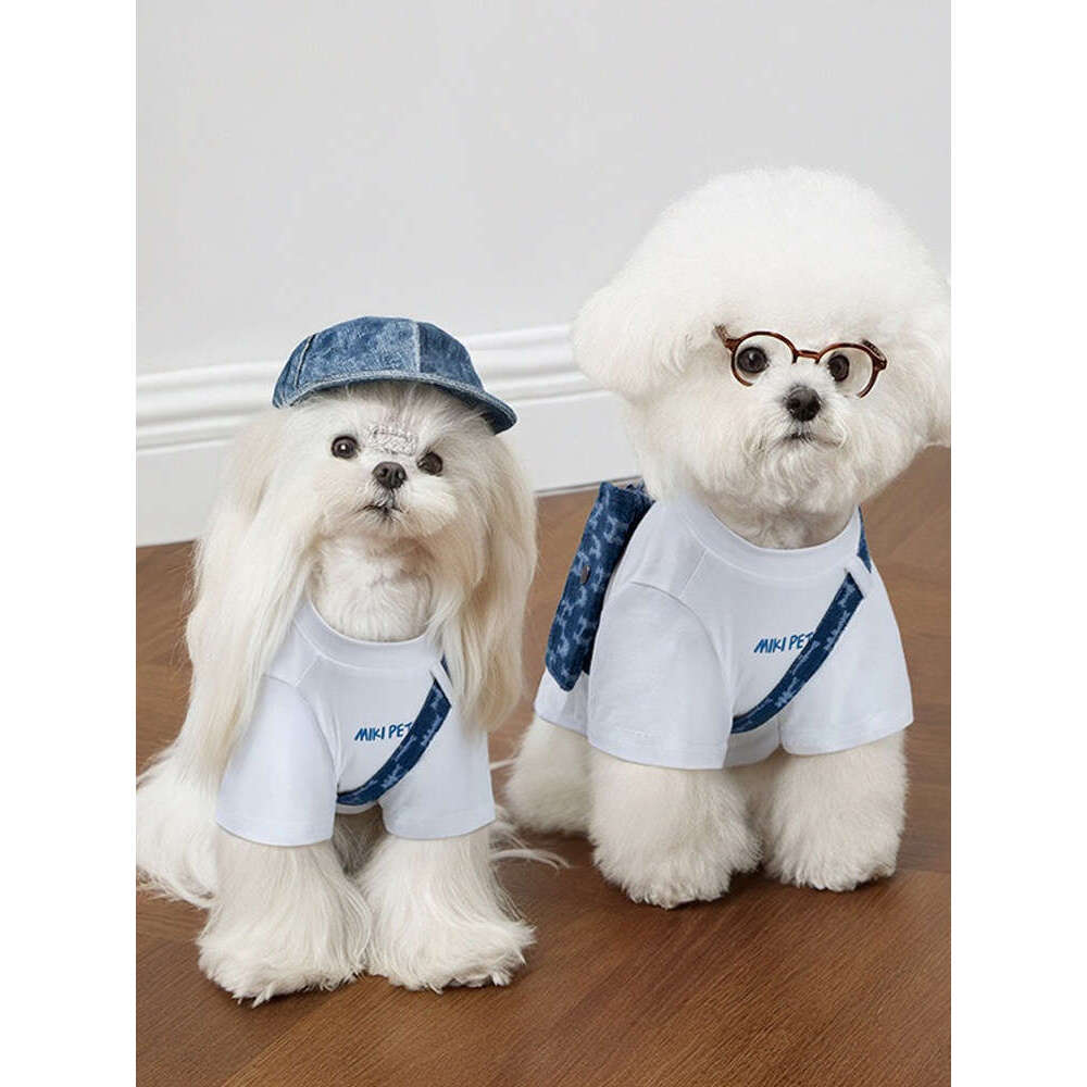 Clothes Thin T-shirt Pet Bibi Bear Schnauzer Teddy Marzis Small Dog Summer Hoodie