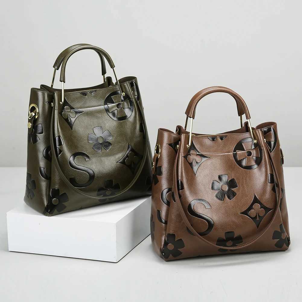 Bucket Bag PU Leather Embossed Handbag Large Capacity Shoulder Bag Crossbody Bag for Women Work Shopping Travel K251128