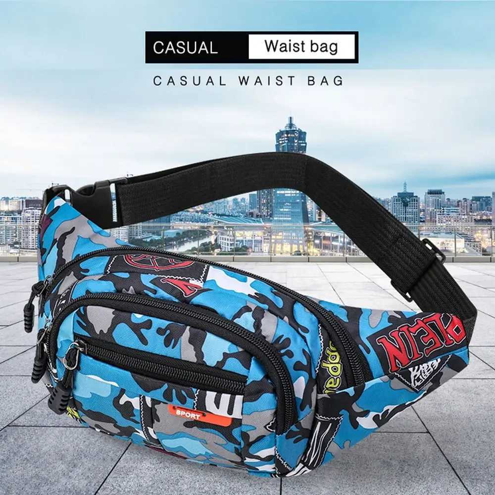 Women Men Breast Package Waterproof Outdoor Sports Bag Canvas Pouch Waist Bag Fanny Pouch Crossbody Male Banana BagT251128