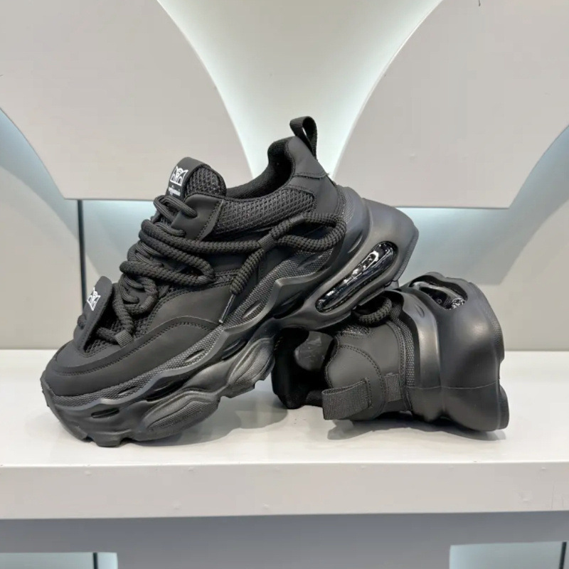 Free Shipping Designer Shoes Men Breathable Mesh Thick Bottom Air Cushion Sneakers Outdoor Sport Casual Shoes