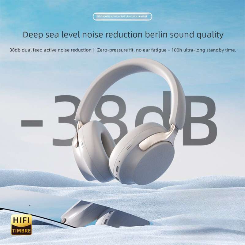 Famous Brand Designer Niche New ANC Active Noise Headphones & Earphones Eliminate HiFi High Quality Wireless Bluetooth Headphones