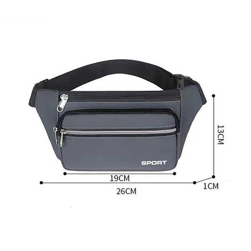 Fashion Men Women Waist Bag Casual Fanny Pack Purse Large Phone Belt Bag Pouch Outdoor Travel Phone Bag Banana Hip BagsT251128