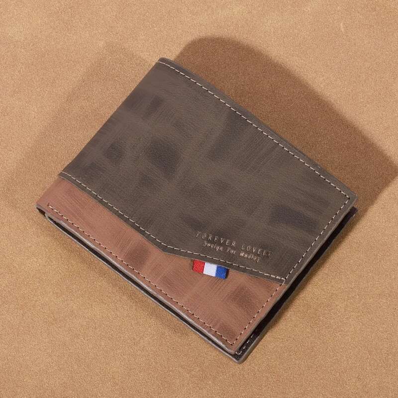 PT008,Men s high capacity leather small multi slot photo for coins vintage designer wallet