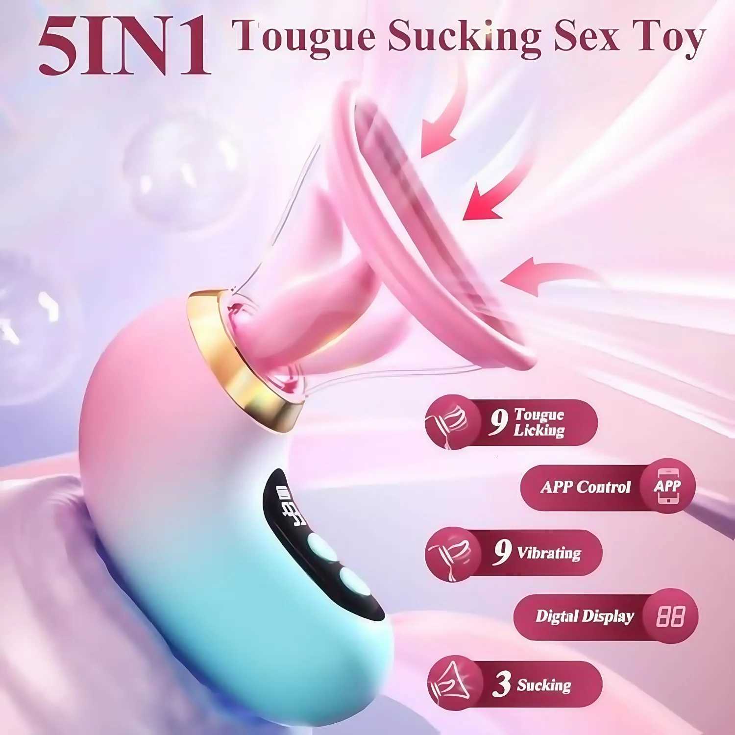 APP Control Clitoral Sucker Vibrator for Women Tongue Licking Nipple Vagina Massager Clit Stimulator Masturbation Sex Toy FemaleXJ251128
