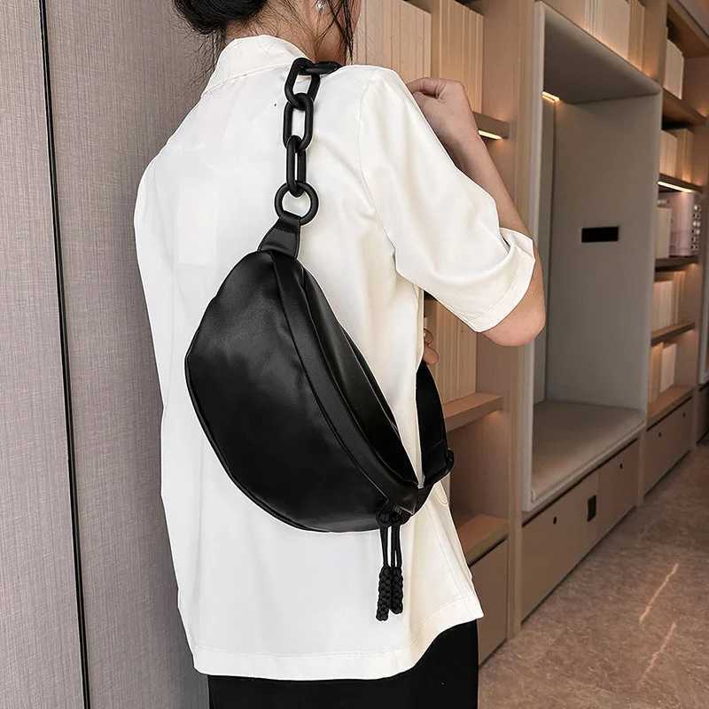 Fashion Simple Chest Pack 2024 New PU Belt Bag Brand Design Women Fanny Pack Casual Travel Shoulder Crossbody Bag Lady Waist BaT251128