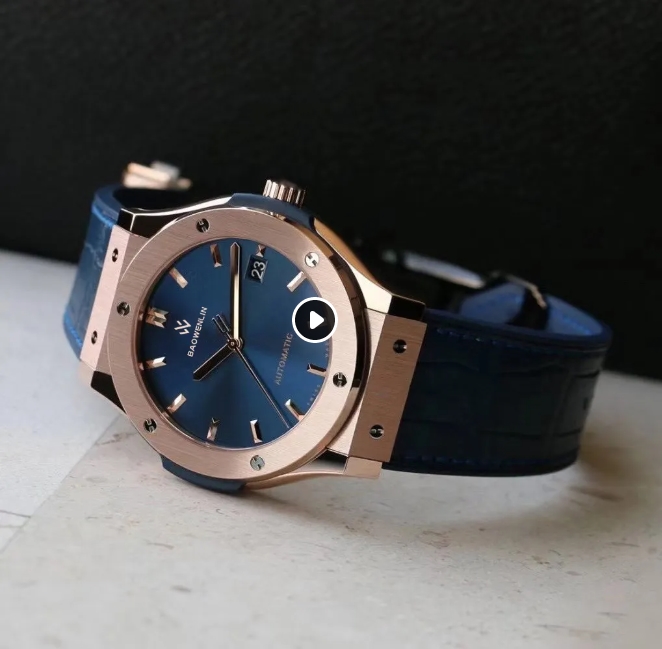 Men's watch master Stainless steel case Ceramic bezel Sapphire glass folding clasp Automatic mechanical movement