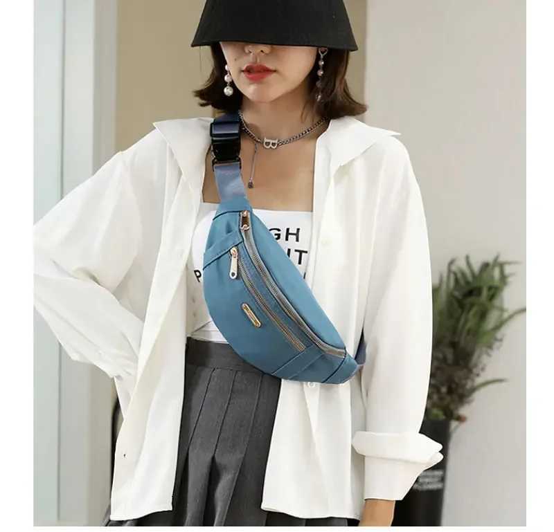 Fashion Waist Packs Fanny Pack Belt Women Travel Bag Chest Purse Chest Pouch Bullet Pack Solid Color Shoulder Bags for WomenT251128