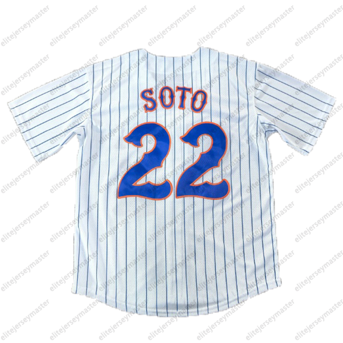 22 Juan Soto Francisco Lindor Baseball Jersey Francisco Alvarez Alonso Nimmo Piazza Stitched Personalized Customized Jerseys Alvarez Custom Any Number Name