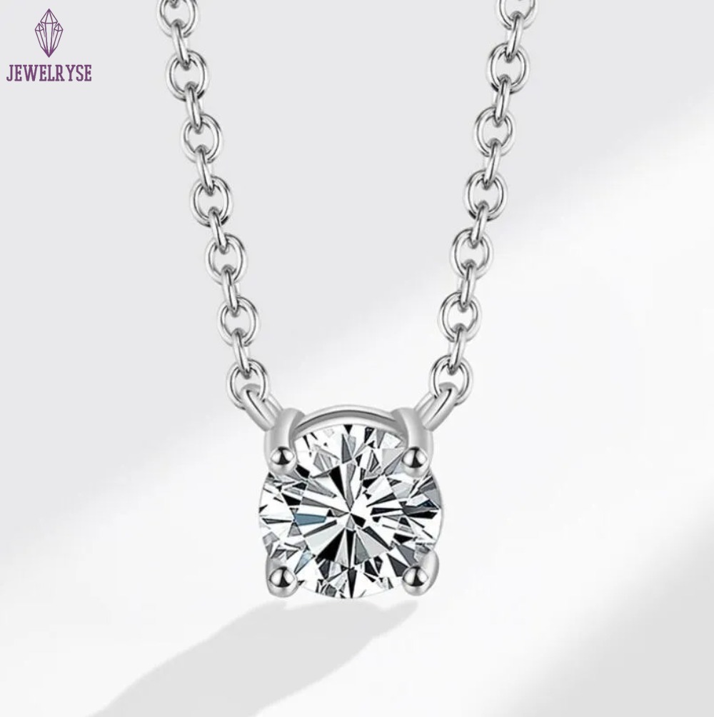 Choucong Moissanite Diamond Pendant Simple Fashion Jewelry Real 100% 925 Sterling Silver 14K Gold Solitaire Gemstones Women Beach Clavicel Necklace Gi