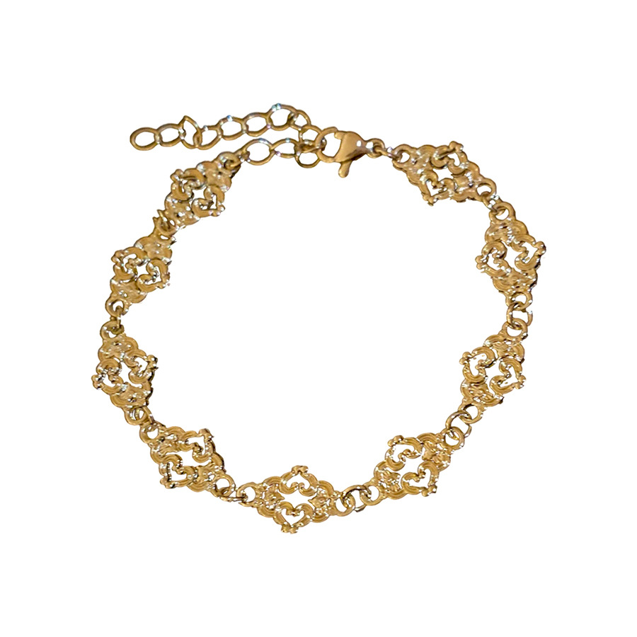 European and American Style Metallic Heart Hollow Cloud Fashion Simple Versatile Elegant Bracelet Niche Design Sense Jewelry - view 3