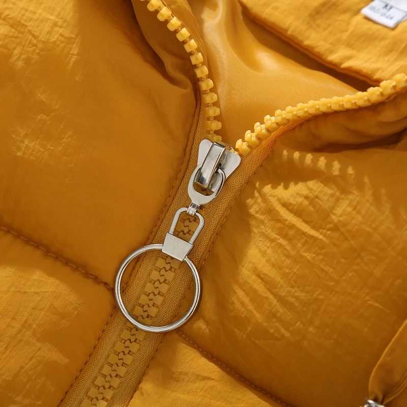 Womens Thick Warm Down Cotton-Padded Waistcoat Sleeveless Vest Long Hooded Vest Korean Loose Jacket Outwear Autumn WinterT251128