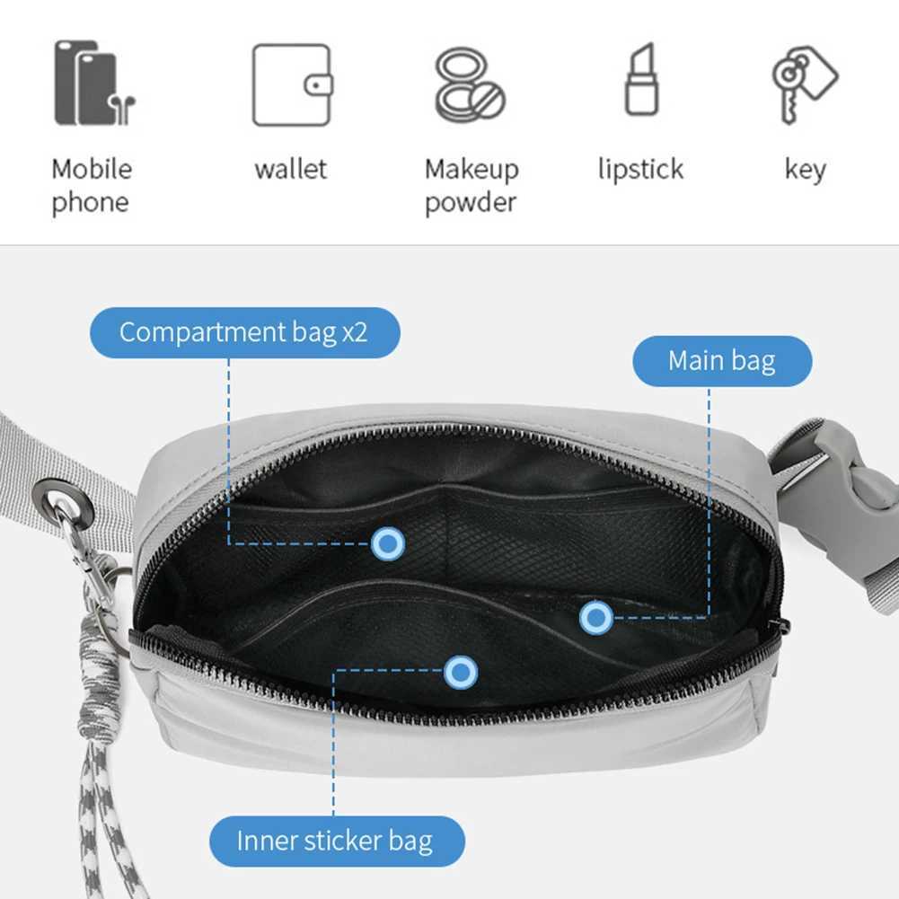 Sport Waist Bag Women Fanny Pack Wide Belt Handbag Shoulder Bag Wallet Pouch Portable Phone Gym Jogging Cross-Body PocketT251128