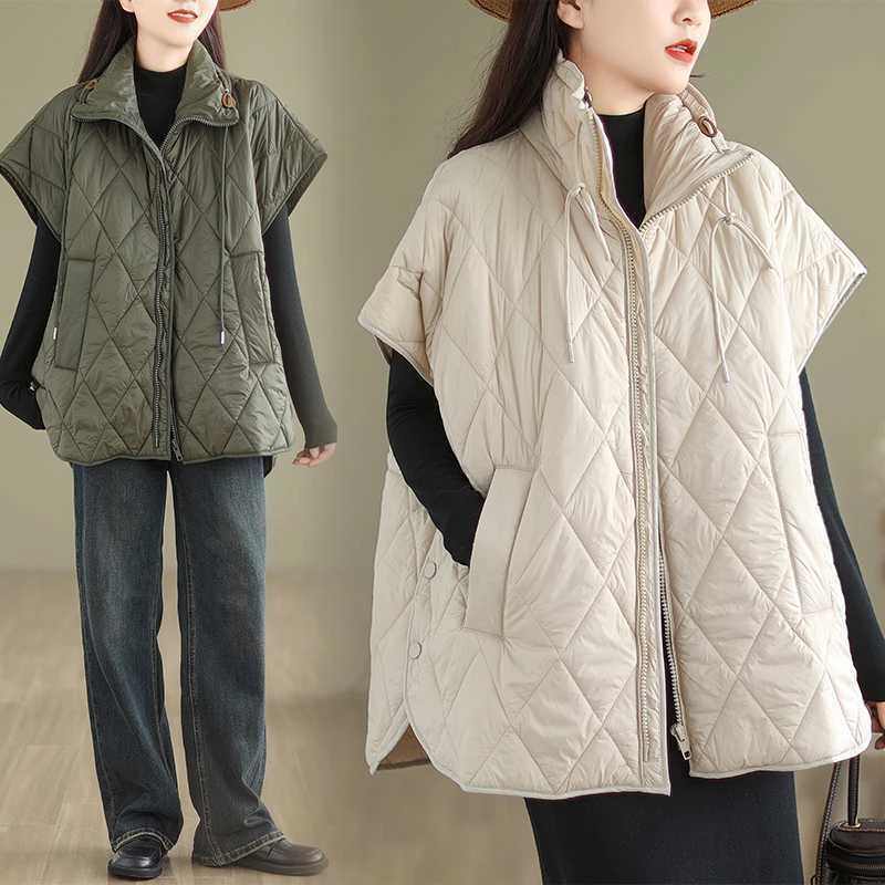 Womens Cotton Vest 2025 Autumn Winter Fashion Simplicity Comfortable Down Cotton Waistcoat Temperament Versatile Ladies JacketT251128