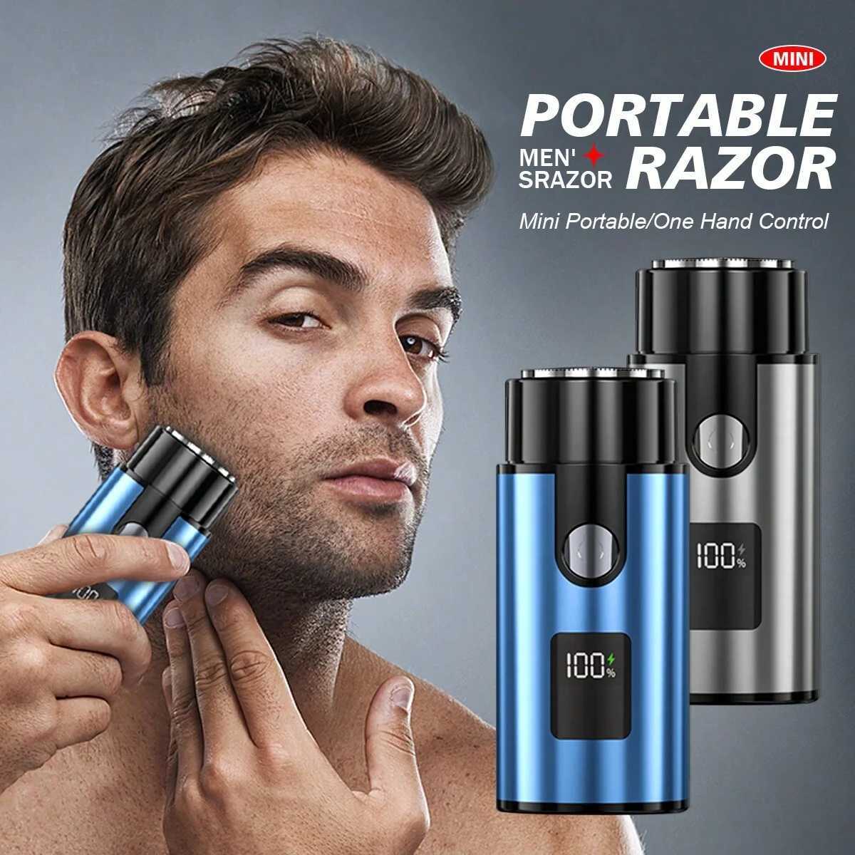 Portable digital display shaver Rechargeable home metal electric shaver razors C251128