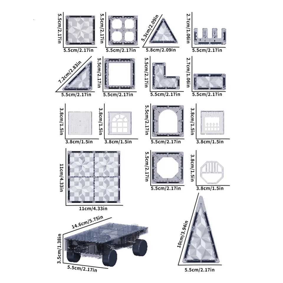 Kids Toys Magnetic Tiles Frozen Set Classroom Essentials Toddler Magnet Building Toys Preschool Montessori Learning Games for Y251128