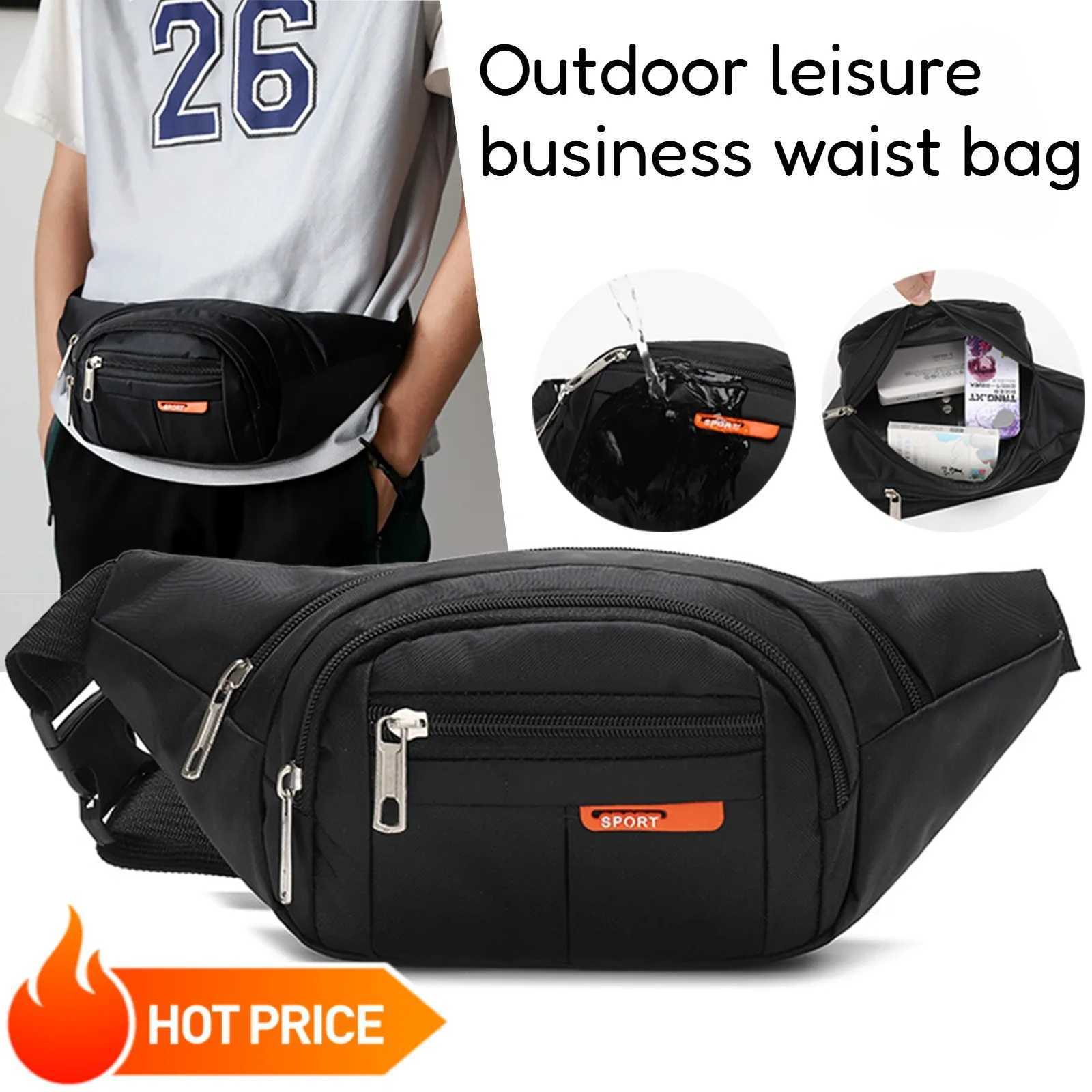 Outdoor Leisure Business Mens Waist Bag Waterproof Running and Cycling Sports Bag Sturdy and Durable Chest BagT251128