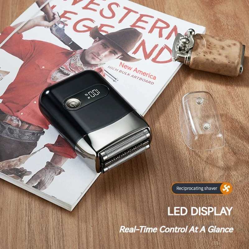 MOTA Mini Electric Shaver Digital Display Two-speed Adjustable TYPE-C Charging Shaver Three-headed Shaver C251128