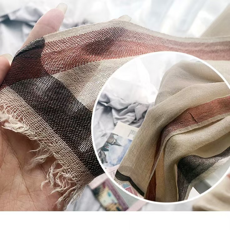 T578 thin wool scarf female new Korean version border solid color Amazon scarf wool shawl