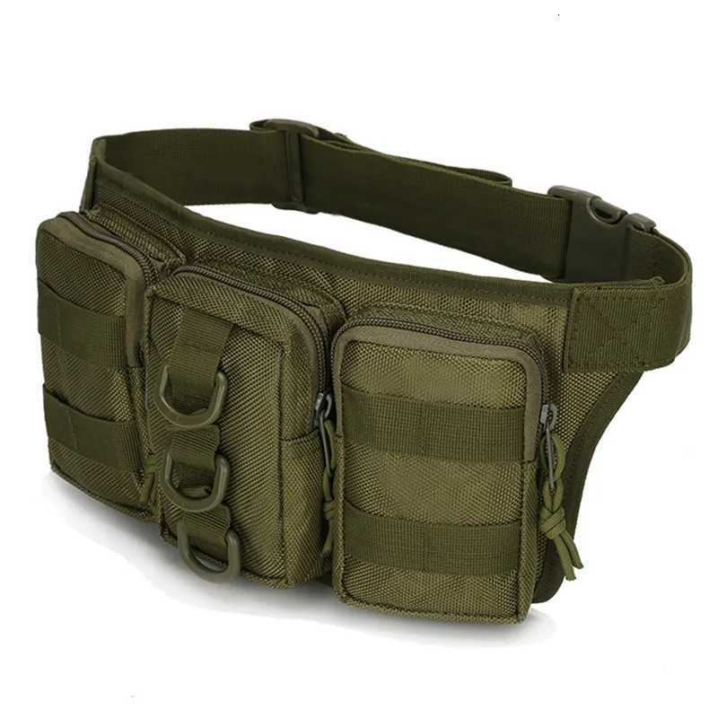 Waterproof Oxford Men Fanny Pack Tactical Military Army Waist Bag Hiking Outdoor Camping Shoulder Bum Belt Bum Sport Chest BagsT251128