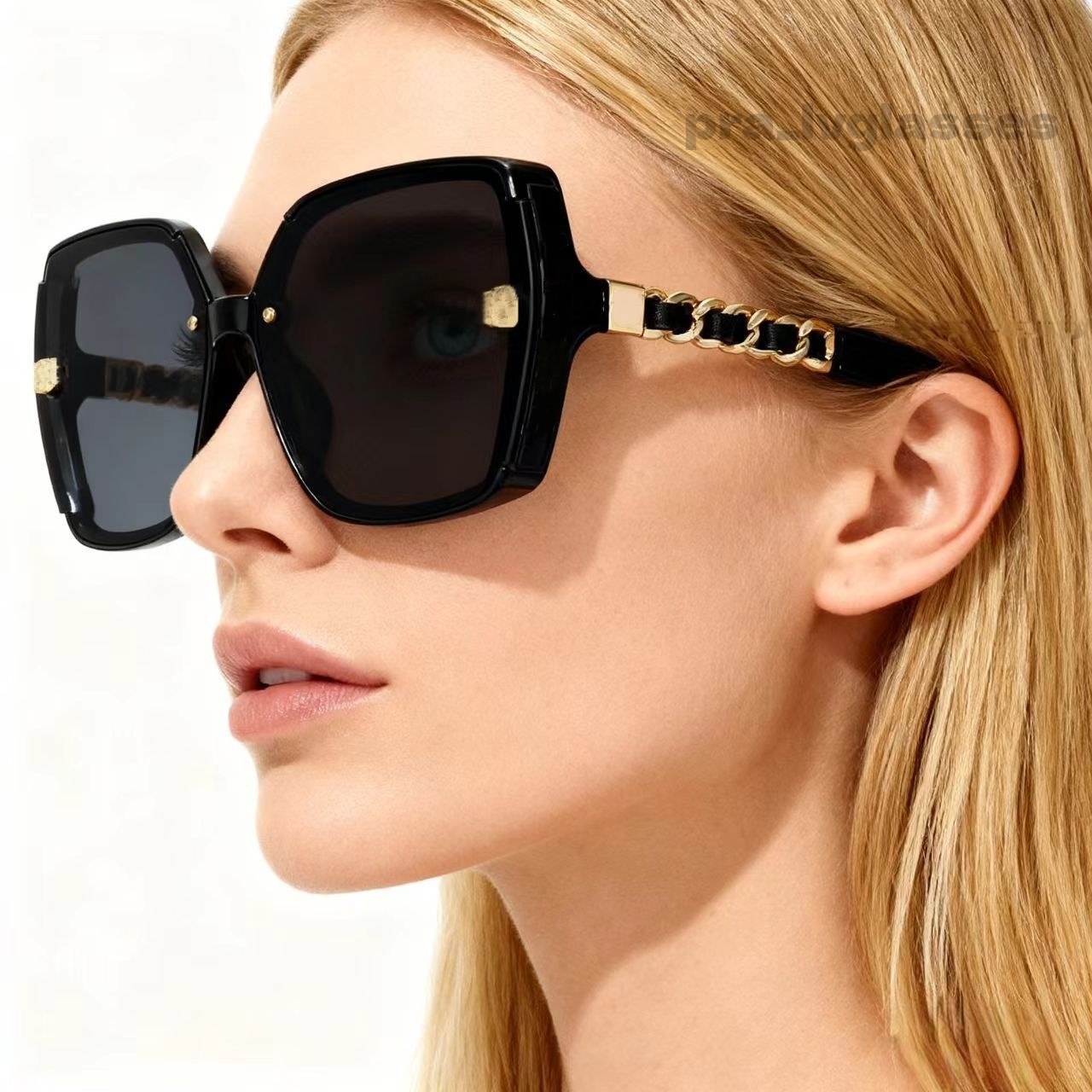 Womens Oversized Sunglasses Designer Sunglasses Outdoor Shades women fashion logo luxury Full Frame Sunshade mirror polarized UV400 protection Glasses With box