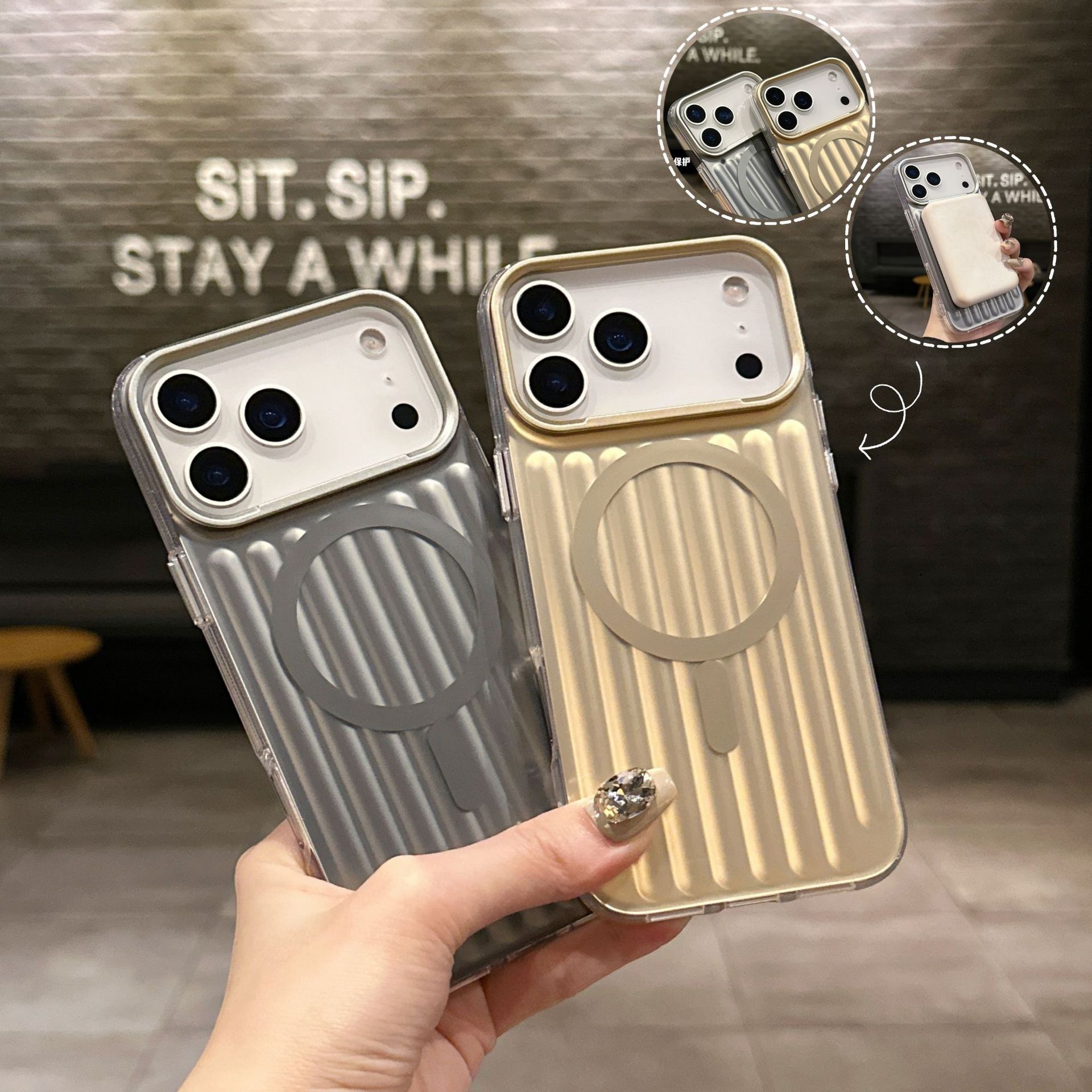 3D Luggage Phone Case Compatible with iPhone 17 Pro Max, Apple 16/15 Shockproof, Magnetic Charging