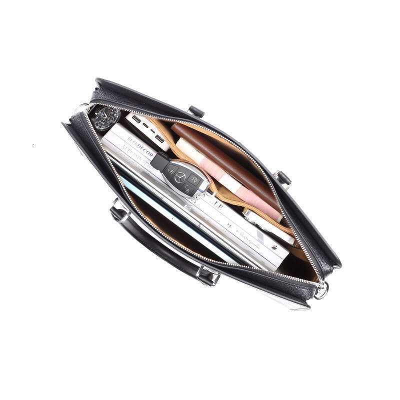 Luxury Bag Designer High-end Handbag Business Casual Bag Fashion High-end Feel Combination Lock Leather Fashion Men's Briefcase Hobo Shoulder Bag