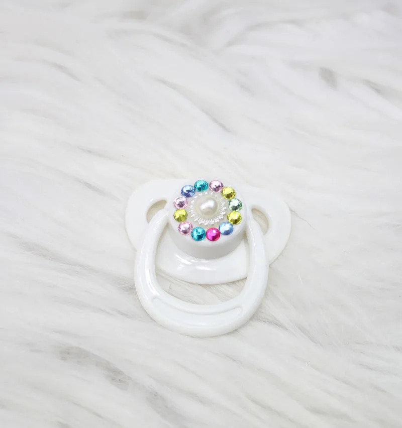 Pink White Magnetic Pacifier Shining Nipple For Reborn Baby Doll and Bottle Set born Babies Toy Accessories 251128