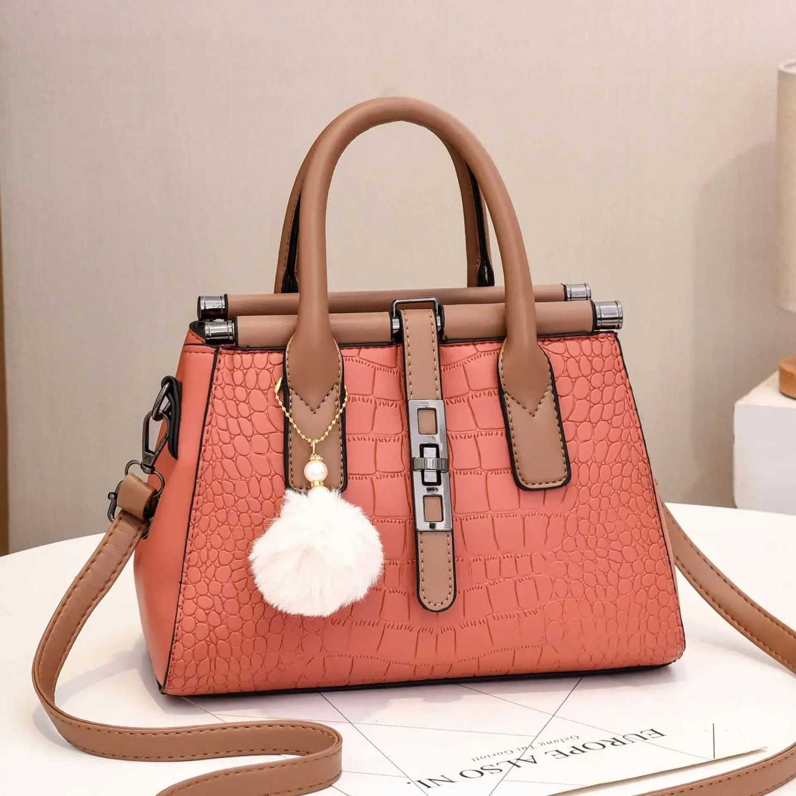 Crocodile Pattern PU Leather Tote Bag for Women High Capacity Shoulder Messenger Bag Lady Fashion Handbags Luxury Totes K251128