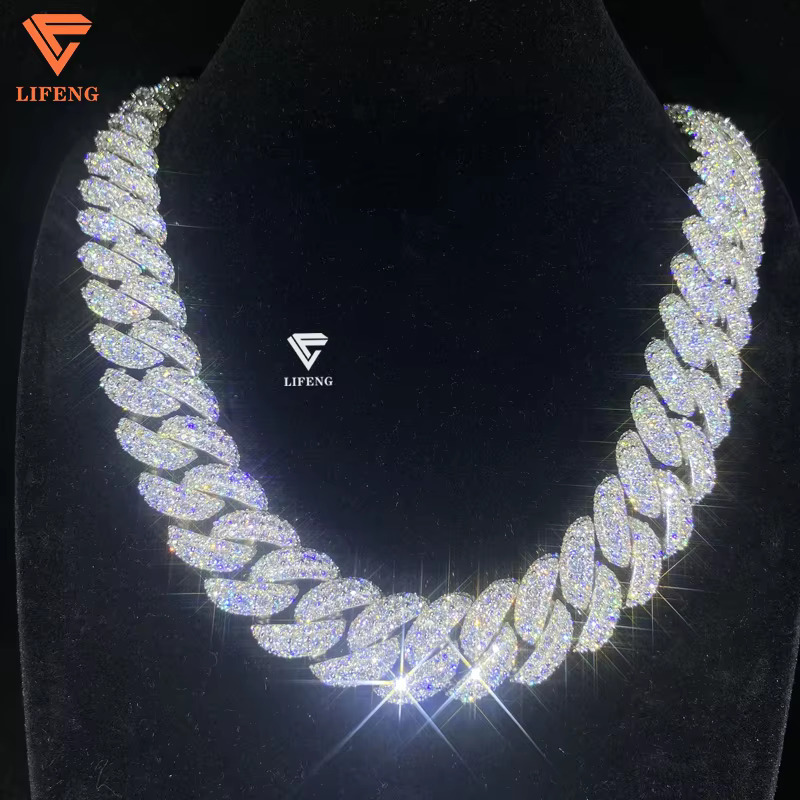 Custom 14k 18k Gold Letter K Moissanite Pendant Cuban Chain Name 2/3inches S925 Baguette Diamond Ice Out Initial Pendant Charm