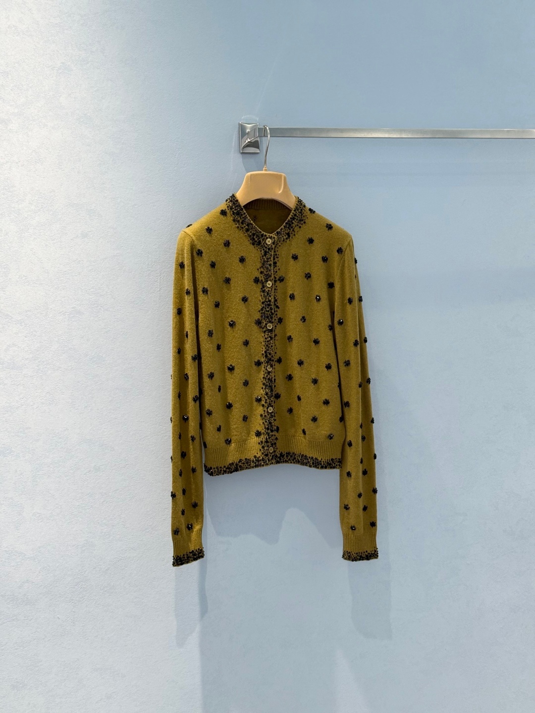 Heavy Industry Orders Diamond Olive Green Cardigan