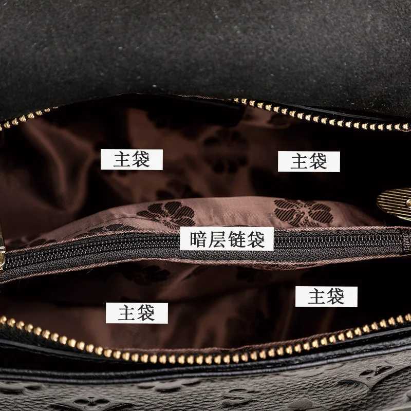 2025 New Fashionable and Versatile Summer Handbag Womens Bag Genuine Leather Shoulder Cross Shoulder K251128