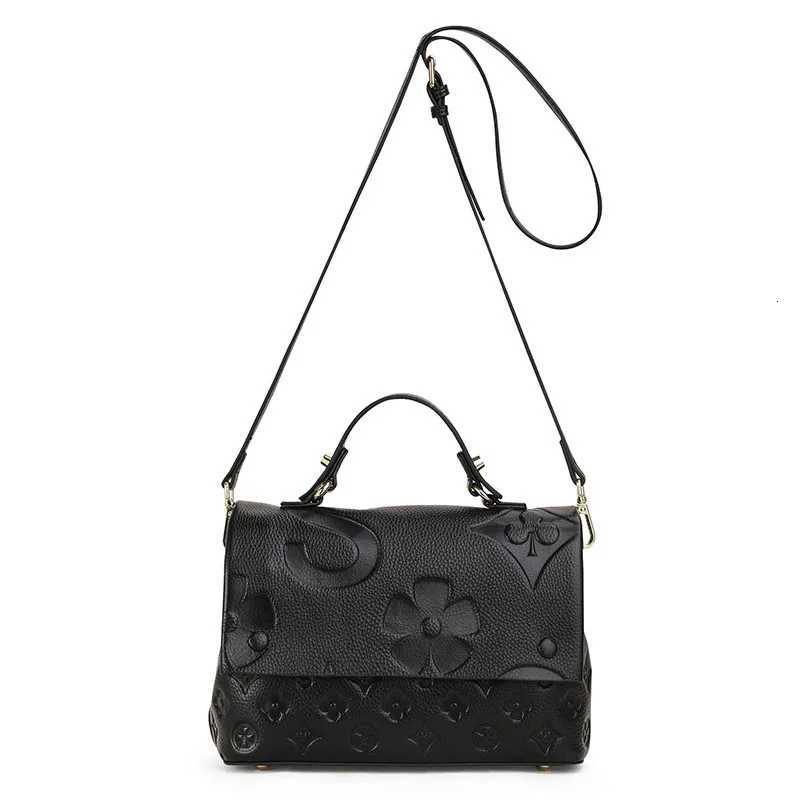 2025 New Fashionable and Versatile Summer Handbag Womens Bag Genuine Leather Shoulder Cross Shoulder K251128