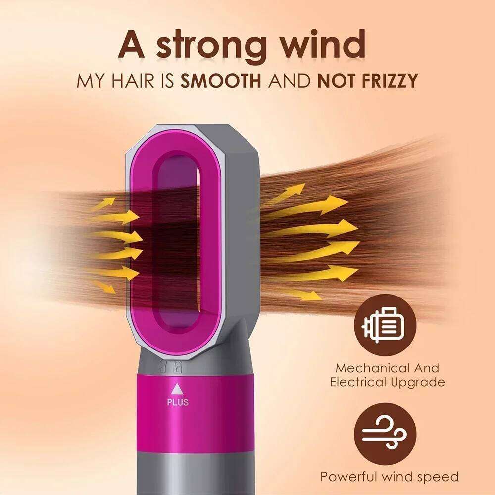 5 In 1 Multifunctional Hair Dryer Straightener Curling Iron With Brush Hot Air Comb Styling Set