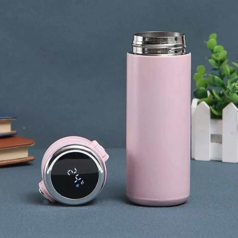 420ML Smart Digital Thermos Cup - Temperature Display Leak-proof Vacuum Flask for Keep Cold Heat Thermal Water Bottle 251128 W260226