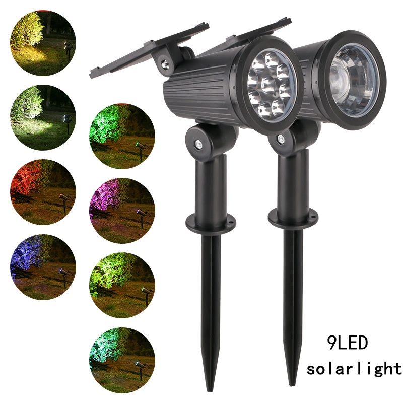 High Quality Garden Spike Solar Spot Light Energy Saving Outdoor Waterproof Solar Led Garden Patio Landscape Lamp