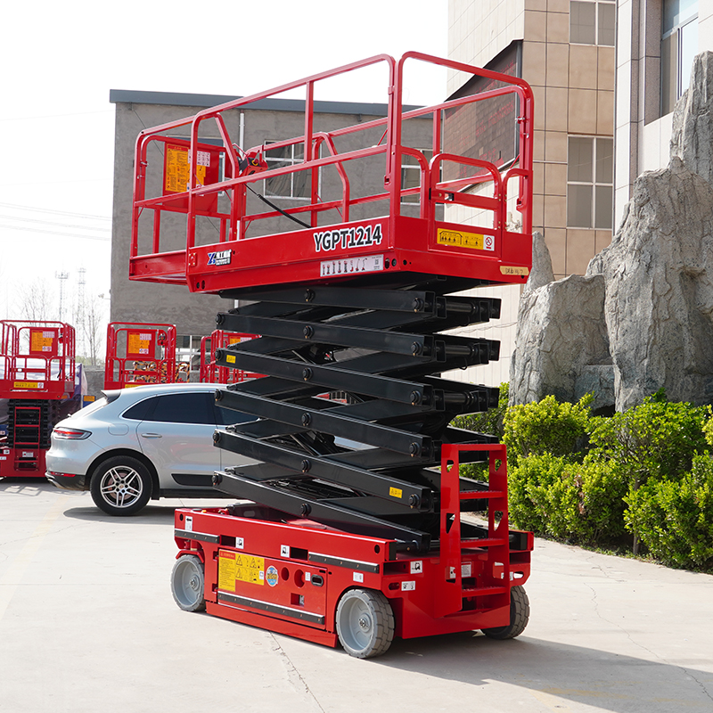Hydraulic Container Load Lift - Mobile Platform With Folding Ramp For Trucks