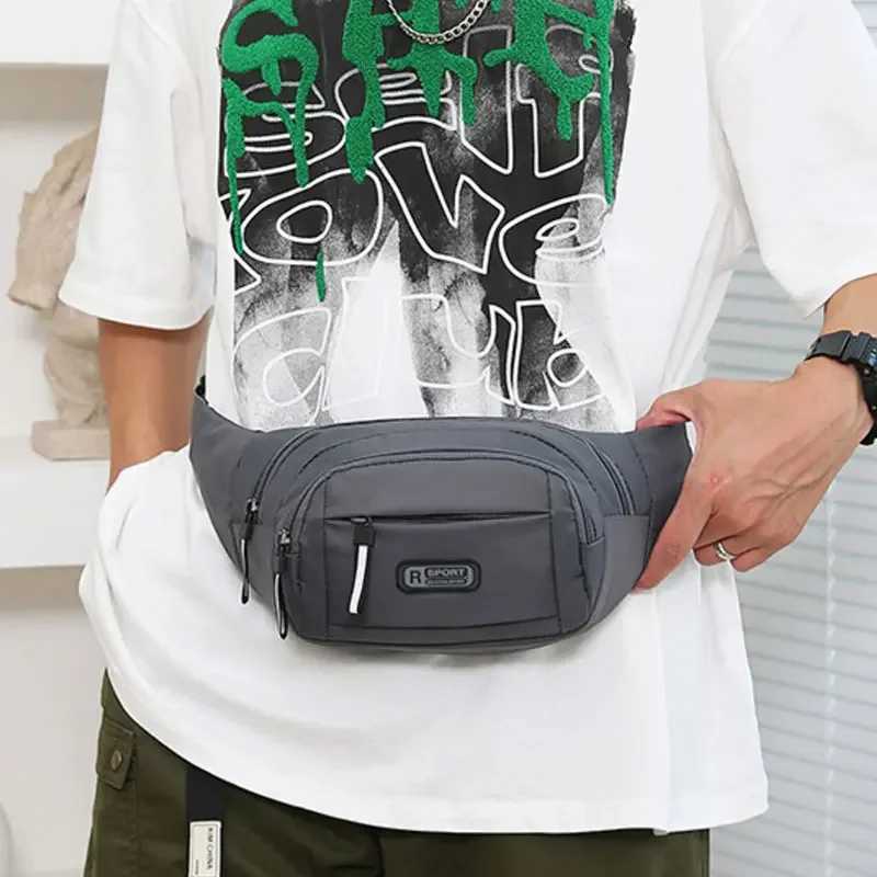 Men Canvas Fit Waistpack Mobile Fanny Waist Packs Mens Sports Outdoor Leisure Running Anti Theft Ultra Thin Invisible Waist BagT251128