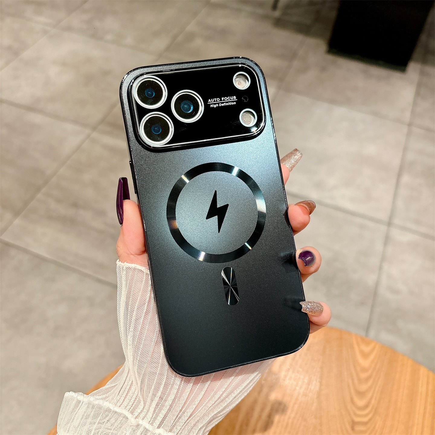 Electroplated Magnetic Phone Case iPhone 17 Pro Max Compatible with Apple 16/15 Full Coverage High-end Protective Case