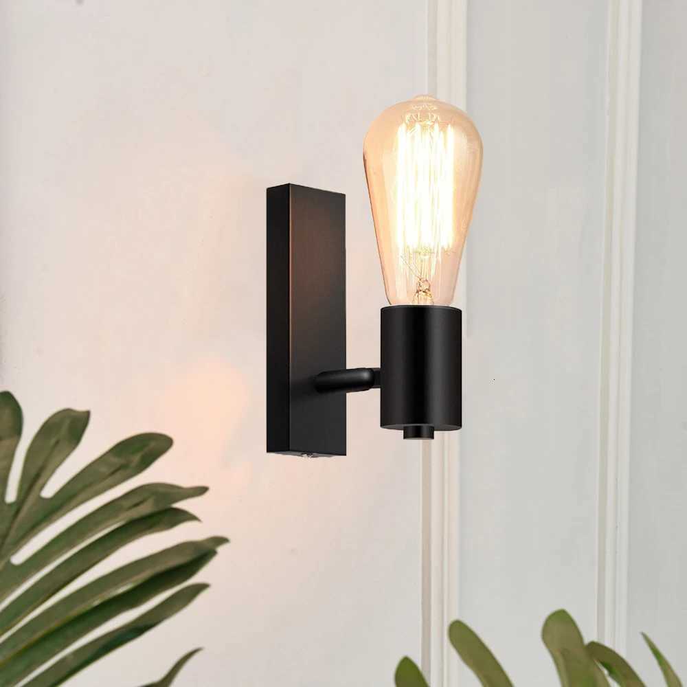 350 Degree Rotating Retro Wall Lamp Modern Industrial Black Metal Bedroom Bedside Lamp Entrance Aisle Staircase E27 Wall Light M251128